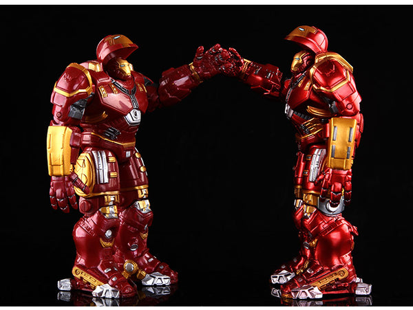 Avengers Iron Man Hulkbuster Armor Joints Movable  18CM Mark With LED Light PVC Action Figure Collection Model Toy