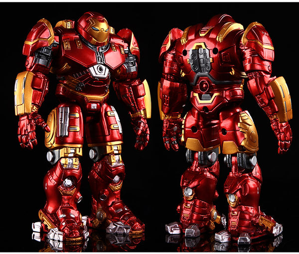 Avengers Iron Man Hulkbuster Armor Joints Movable  18CM Mark With LED Light PVC Action Figure Collection Model Toy