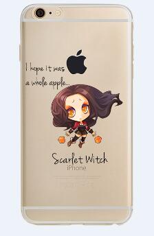 Phone Case Marvel The Avengers  Batman DC Comics Superhero Soft Transparent Case Cover for IPhone 6 6S 7 8 Plus 5S SE X