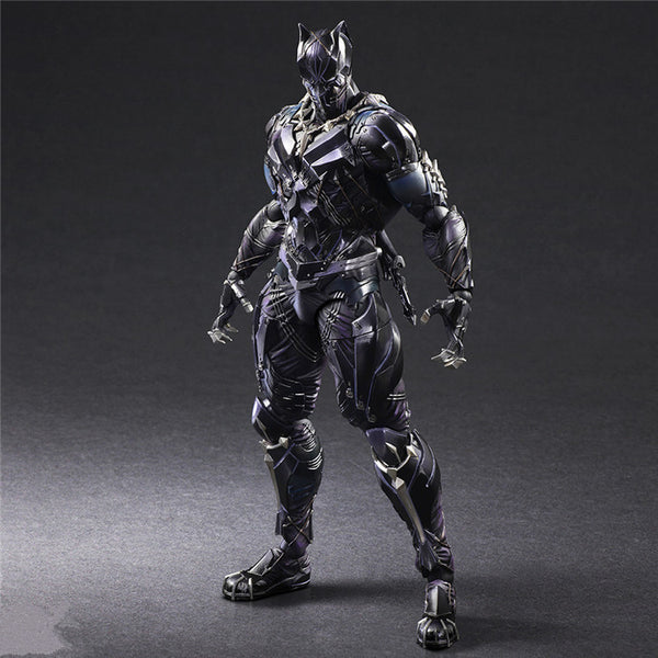 PLAY ARTS 27cm Marvel Avengers Black Panther Super Hero PVC Action Figure Model Toy