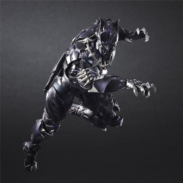 PLAY ARTS 27cm Marvel Avengers Black Panther Super Hero PVC Action Figure Model Toy