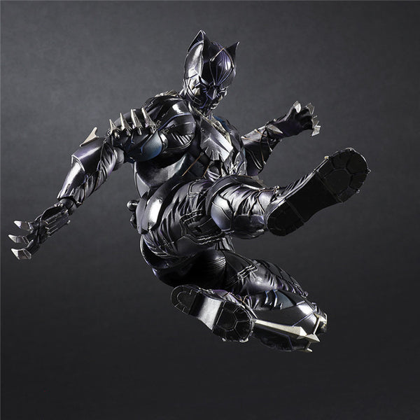 PLAY ARTS 27cm Marvel Avengers Black Panther Super Hero PVC Action Figure Model Toy