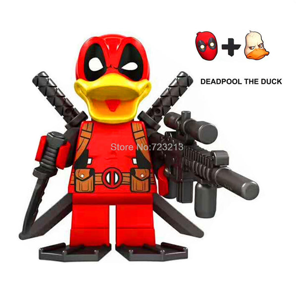 Deadpool Howard the duck Figure Single Sale Marvel Super Hero Building Blocks Set Model Bricks Toys for Children