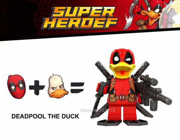 Deadpool Howard the duck Figure Single Sale Marvel Super Hero Building Blocks Set Model Bricks Toys for Children