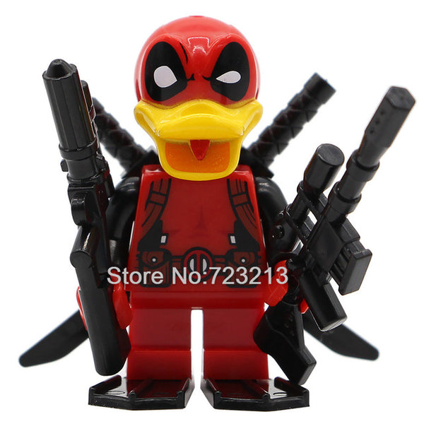 Deadpool Howard the duck Figure Single Sale Marvel Super Hero Building Blocks Set Model Bricks Toys for Children