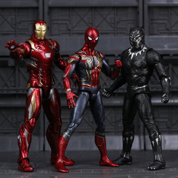 Avengers Infinity War Iron Spider Figure Spiderman Black Panther Iron Man Action Figure toy