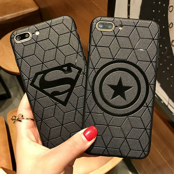 Marvel Avengers Superhero Case for iPhone 6 6s 7 8 Plus X 10