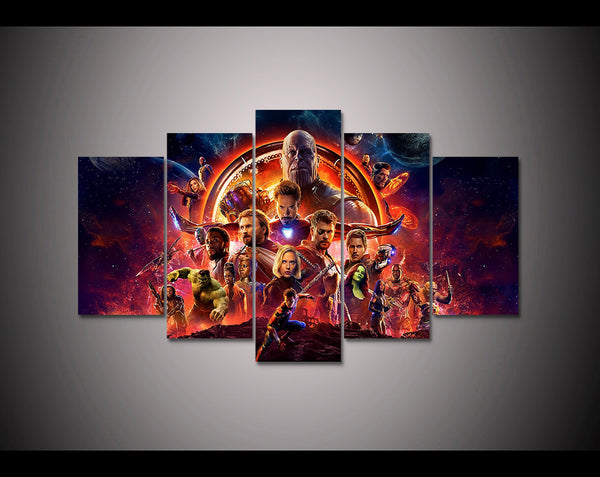5 pieces Movie marvel avengers Infinity War poster Canvas print painting Home Decoration wall art picture for living room F1844
