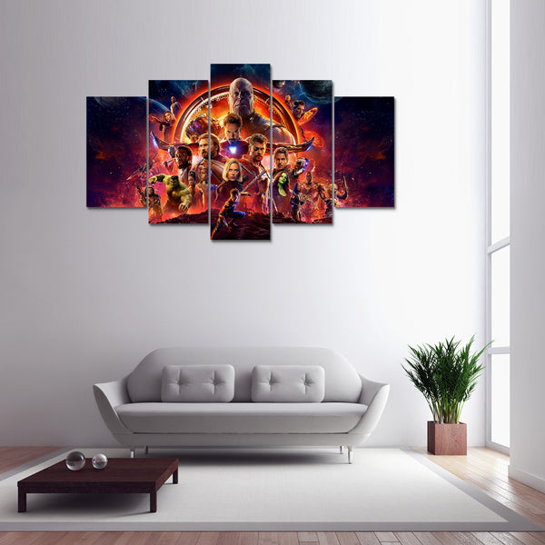 5 pieces Movie marvel avengers Infinity War poster Canvas print painting Home Decoration wall art picture for living room F1844