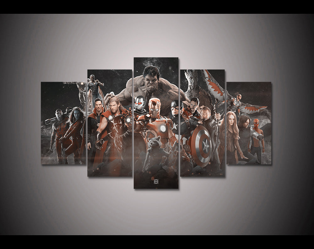 5 pieces Movie marvel avengers Infinity War poster Canvas print painti -  marvelfreeshop