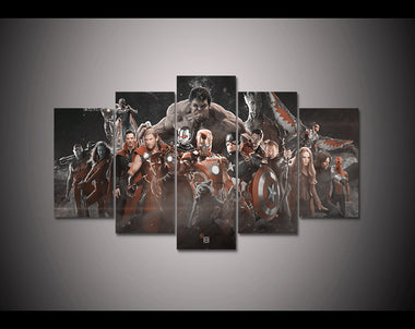 5 pieces Movie marvel avengers Infinity War poster Canvas print painting Home Decoration wall art picture for living room F1829