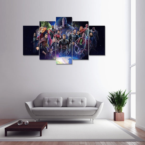 5 pieces Movie marvel avengers Infinity War poster Canvas print painting Home Decoration wall art picture for living room F1845
