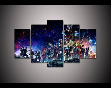 5 pieces Movie marvel avengers Infinity War poster Canvas print painting Home Decoration wall art picture for living room F1825