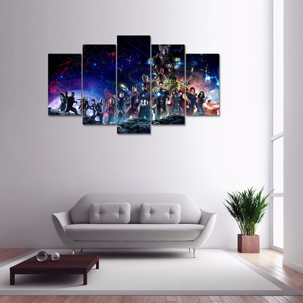 5 pieces Movie marvel avengers Infinity War poster Canvas print painting Home Decoration wall art picture for living room F1825